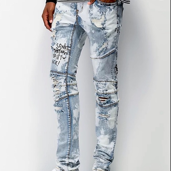 Crysp Montana Scribble Jeans, Light/Pastel Blue. Lightly used. Great condition. - Picture 1 of 11